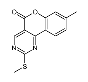 8-methyl-2-methylsulfanylchromeno[4,3-d]pyrimidin-5-one Structure