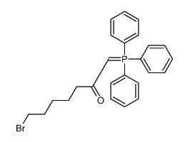 7-bromo-1-(triphenyl-λ5-phosphanylidene)heptan-2-one结构式