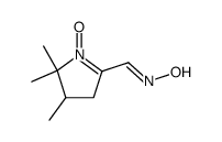 4,5,5-trimethyl-1-oxy-4,5-dihydro-3H-pyrrole-2-carbaldehyde oxime Structure