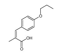 2-methyl-3-(4-propoxyphenyl)prop-2-enoic acid Structure