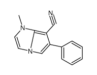 1-methyl-6-phenylpyrrolo[1,2-a]imidazole-7-carbonitrile结构式