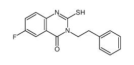 6-fluoro-3-(2-phenylethyl)-2-sulfanylidene-1H-quinazolin-4-one Structure