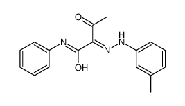 2-[(3-methylphenyl)hydrazinylidene]-3-oxo-N-phenylbutanamide Structure