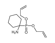 1-bis(prop-2-enoxy)phosphorylcyclohexan-1-amine结构式