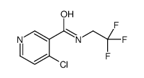 4-chloro-N-(2,2,2-trifluoroethyl)pyridine-3-carboxamide结构式