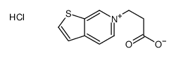 3-thieno[2,3-c]pyridin-6-ium-6-ylpropanoic acid,chloride Structure