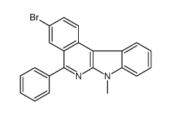 3-bromo-7-methyl-5-phenylindolo[2,3-c]isoquinoline结构式
