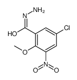 5-chloro-2-methoxy-3-nitrobenzohydrazide结构式