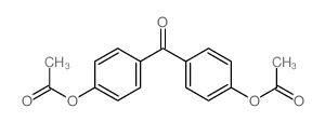 [4-(4-acetyloxybenzoyl)phenyl] acetate structure