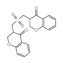 3-[(4-oxochroman-3-yl)methylsulfonylmethyl]chroman-4-one结构式