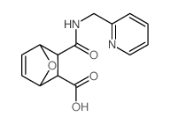 3-(((2-pyridinylmethyl)amino)carbonyl)-7-oxabicyclo[2.2.1]hept-5-ene-2-carboxylic acid Structure