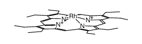 (octaethylporphyrinato)(hydrido)rhodium(II)结构式