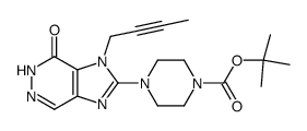 t-Butyl 4-[1-(2-butynyl)-7-oxo-6,7-dihydro-1H-imidazo[4,5-d]pyridazin-2-yl]piperazine-1-carboxylate结构式
