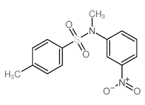 Benzenesulfonamide,N,4-dimethyl-N-(3-nitrophenyl)-结构式