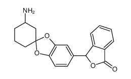 3-(3'-aminospiro[1,3-benzodioxole-2,1'-cyclohexane]-5-yl)-3H-2-benzofuran-1-one结构式