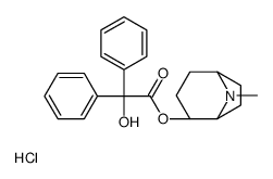 L-2-alpha-Tropinyl benzilate hydrochloride结构式