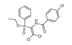 [2,2-dichloro-1-(4-chloro-benzoylamino)-vinyl]-phenyl-phosphinic acid ethyl ester Structure