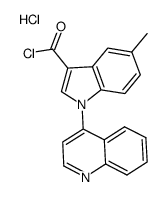 3-chlorocarbonyl-5-methyl-1-(quinol-4-yl)-1H-indole hydrochloride Structure