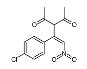 3-[1-(4-chlorophenyl)-2-nitroethenyl]pentane-2,4-dione结构式