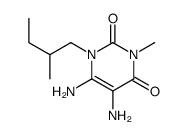 5,6-diamino-3-methyl-1-(2-methylbutyl)pyrimidine-2,4-dione结构式