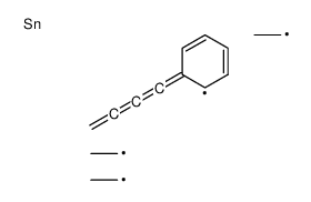 triethyl(4-phenylbut-1-en-3-yn-2-yl)stannane Structure