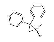 (S)-(2-bromo-2-methylcyclopropane-1,1-diyl)dibenzene结构式