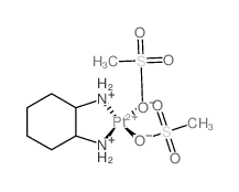 Platinum(II), (cyclohexane-1,2-diammine)bis(methanesulfanato-O-)-结构式