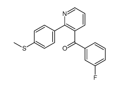(3-fluorophenyl)-[2-(4-methylsulfanylphenyl)pyridin-3-yl]methanone结构式