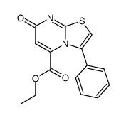 3-phenyl-5-carbethoxy-7H-thiazolo-[3,2-a]-pyrimidin-7-one结构式