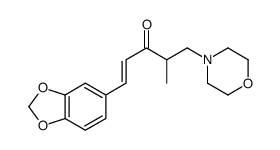1-(1,3-Benzodioxol-5-yl)-4-methyl-5-morpholino-1-penten-3-one结构式