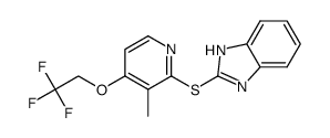 2-[[[3-Methyl-4-(2,2,2-trifluoro-ethoxy)-2-pyridinyl]thio]-1H-benzimidazole Structure
