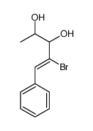 4-bromo-5-phenylpent-4-ene-2,3-diol Structure