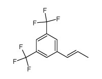 3,5-Bis-(trifluormethyl)-trans-β-methylstyrol结构式