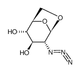 1,6-ANHYDRO-2-AZIDO-2-DEOXY-SS-D-GLUCOPYRANOSE结构式