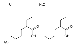 bis(2-ethylhexanoato-O)dioxouranium结构式