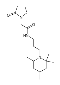 N-[3-(2,2,4,6-tetramethyl-1-piperidinyl)propyl]-2-oxo-1-pyrrolidineacetamide结构式