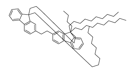 9,9-didecyl-2-[2-(9,9-didecylfluoren-2-yl)ethyl]fluorene结构式