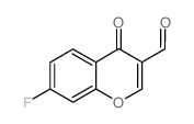 7-氟-4-氧代-4H-色烯-3-甲醛结构式