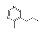 Pyrimidine, 4-methyl-5-propyl- (9CI) Structure