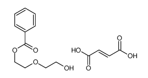 (E)-but-2-enedioic acid,2-(2-hydroxyethoxy)ethyl benzoate Structure