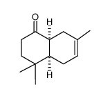 cis-4,4,7-Trimethyl-1,2,3,4,4a,5,8,8a-octahydronaphthalin-1-on Structure