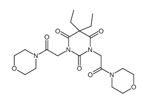 5,5-diethyl-1,3-bis(2-morpholin-4-yl-2-oxoethyl)-1,3-diazinane-2,4,6-trione Structure