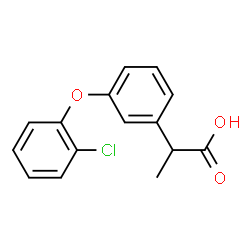 2-(3-(2'-chlorophenoxy)phenyl)propionic acid Structure