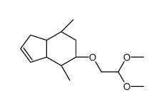 5(or 6)-(2,2-dimethoxyethoxy)-3a,4,5,6,7,7a-hexahydro-4,7-methano-1H-indene结构式