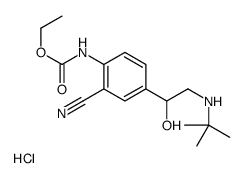 ethyl N-[4-[2-(tert-butylamino)-1-hydroxyethyl]-2-cyanophenyl]carbamate,hydrochloride结构式