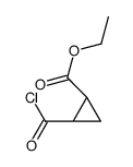ethyl (1S,2R)-2-(chlorocarbonyl)cyclopropane-1-carboxylate结构式