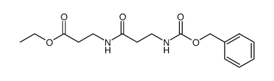 N-(N-benzyloxycarbonyl-β-alanyl)-β-alanine ethyl ester Structure