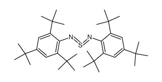 N,N-bis[2,4,6-tri(tert-butyl)phenyl]sulfur diimide Structure