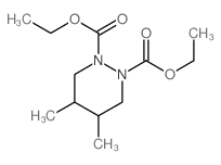 diethyl 4,5-dimethyldiazinane-1,2-dicarboxylate结构式