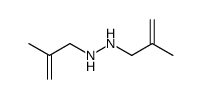 N,N'-bis-(2-methyl-prop-2-en-1-yl)hydrazine结构式